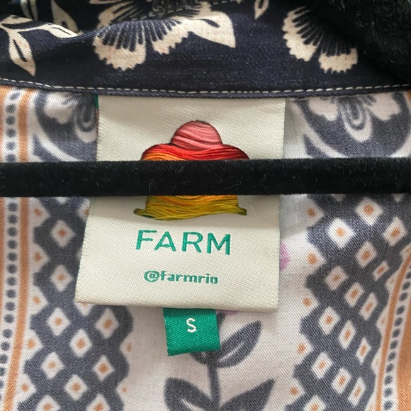 Farm Rio Silk Shirtdress | Tiered Belted Floral Mini-Dress | Size S - Picture 5 of 5